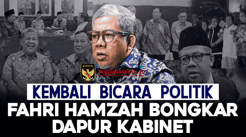 Fahri Hamzah membahas evaluasi kabinet Prabowo